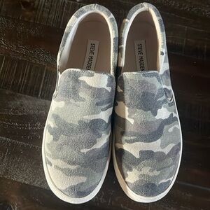 Steve Madden slip ons women’s camo shoe